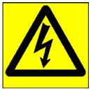 Skylt Varning Elektrisk Spänning 