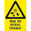 Skylt Risk För Snöras-Istappar